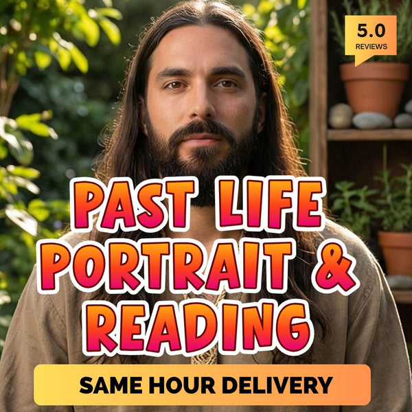 Past Life Portrait & Reading | Who Were You? | Reincarnation Psychic Art | Past Life Regression Story | Karmic Lessons | Digital Drawing